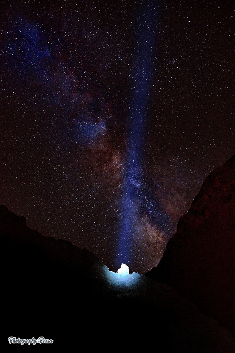 کوه نور ، عکاسی شب ، عکاسی کهکشان